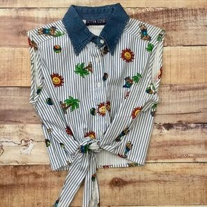 Vintage Style Crop Top